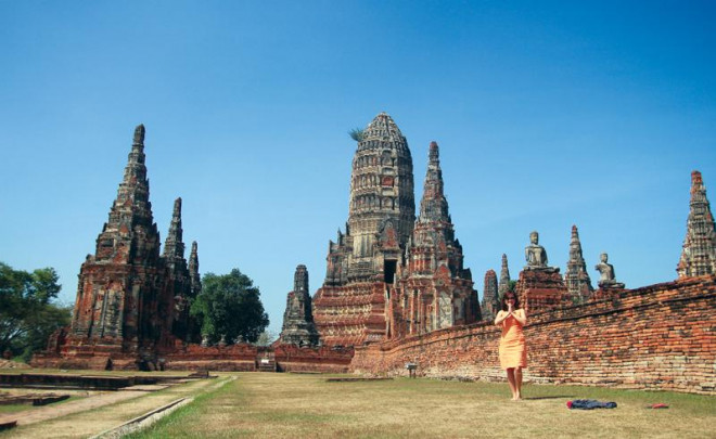 Kiến trúc đặc trưng của Ayutthaya là các ngôi chùa tháp cao vút.