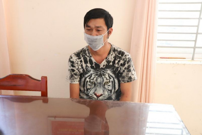 Đối tượng Hiếu đầu thú tại cơ quan Công an.