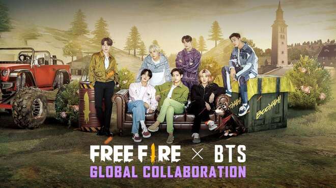 Nhóm nhạc BTS sẽ vào game Free Fire.
