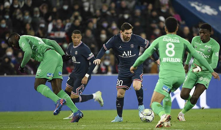 Messi đóng góp 2 kiến tạo&nbsp;trong thắng lợi&nbsp;của PSG trước Saint-Etienne