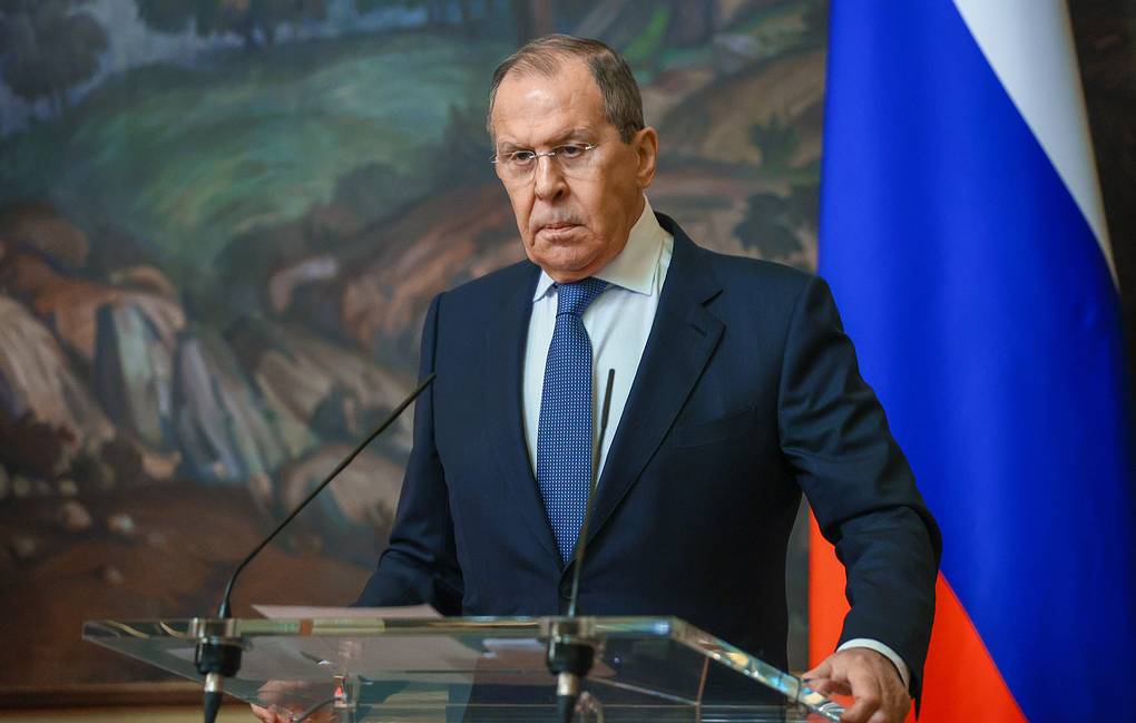 Ngoại trưởng Nga Sergei Lavrov cáo buộc Ukraine tìm cách sở hữu vũ khí hạt nhân (ảnh: TASS)