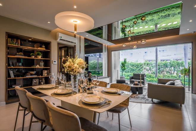 Không gian sống rộng rãi tại căn hộ Westgate 113 m2