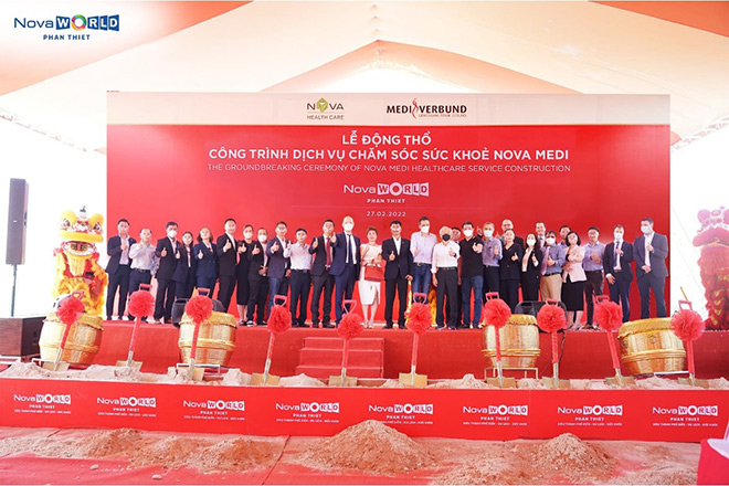 Lễ động thổ công trình dịch vụ chăm sóc sức khỏe Nova Medi tại NovaWorld Phan Thiet