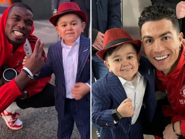 Bóng đá - Võ sĩ cao chỉ 1 mét được Ronaldo và dàn sao chào đón ở Old Trafford