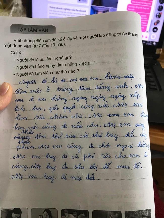 Cậu bé viết văn kể về nghề nghiệp của mẹ, dòng cuối khiến dân tình tròn mắt kinh ngạc - 1