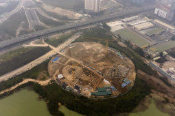 Tin tức trong ngày - Nhìn từ trên cao công trường dự án cung thiếu nhi hơn 1.000 tỷ đồng ở Hà Nội