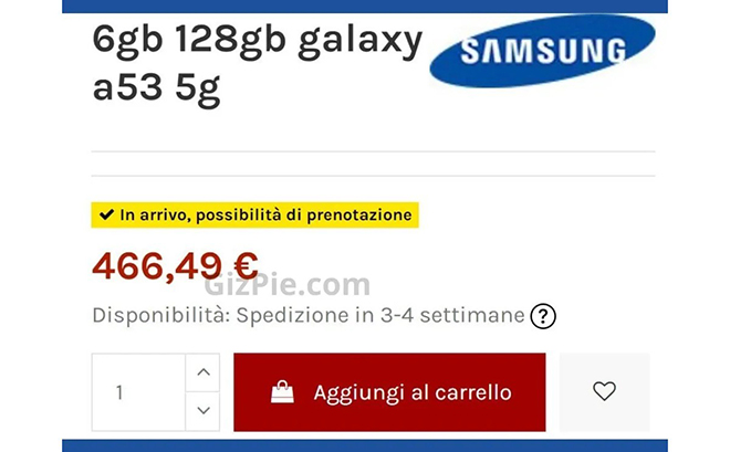 Bất ngờ với giá dự kiến của Galaxy A53 - 1