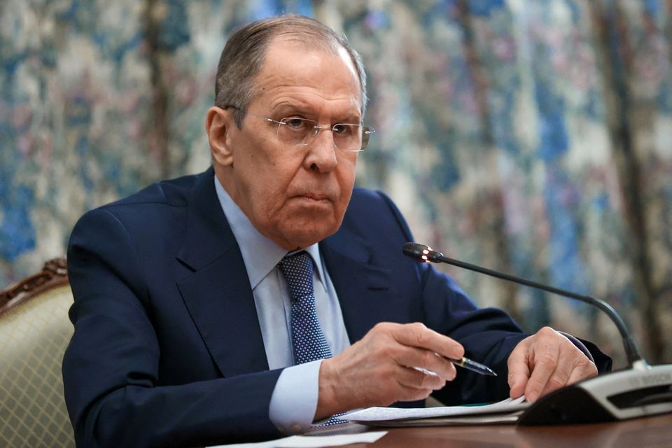 Ngoại trưởng Nga Sergei Lavrov cáo buộc phương Tây “suy nghĩ về chiến tranh hạt nhân” (ảnh: Reruters)