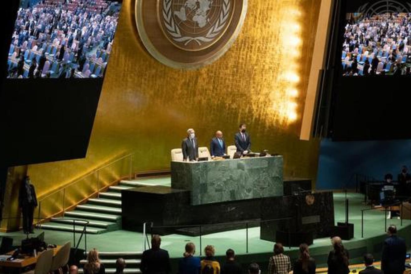 Đại hội đồng Liên Hợp Quốc thông qua nghị quyết yêu cầu Nga dừng chiến dịch quân sự tại Ukraine. Ảnh: UN News