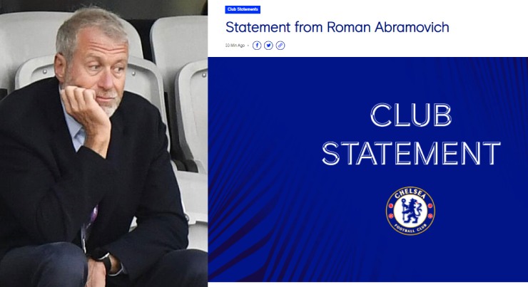 Tỷ phú Abramovich xác nhận bán Chelsea