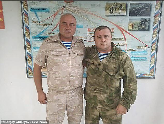 Thiếu tướng Andrey Sukhovetsky (trái) và đồng nghiệp Sergey Chipilyov. Ảnh: E2W News