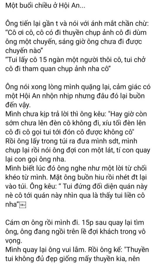 Câu chuyện về cụ ông chèo thuyền ở Hội An có nhiều tình tiết thêu dệt - 1