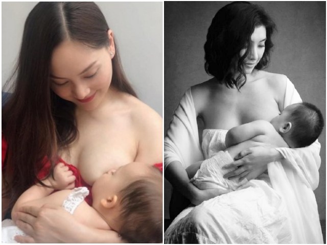 Đời sống Showbiz - Loạt ảnh tiết lộ tình mẫu tử thiêng liêng của sao nữ Vibiz