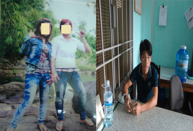 Bìa phải là đối tượng Xên Văn Dần, SN 1978, quê tỉnh Nghệ An đã lừa 2 cô gái ở huyện Nam Giang, tỉnh Quảng Nam bán sang nước ngoài (bìa trái).