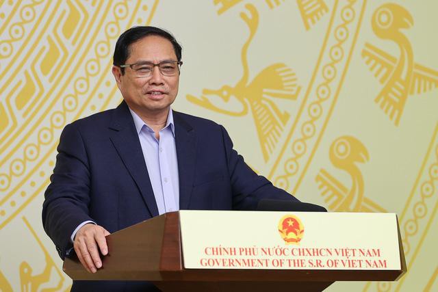 Thủ tướng Chính phủ Phạm Minh Chính phát biểu tại phiên họp. Ảnh Nhật Bắc