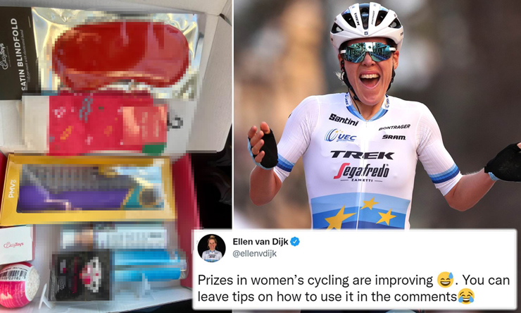 Ellen Van Dijk nhận đồ chơi "người lớn", phần thưởng cho nhà vô địch