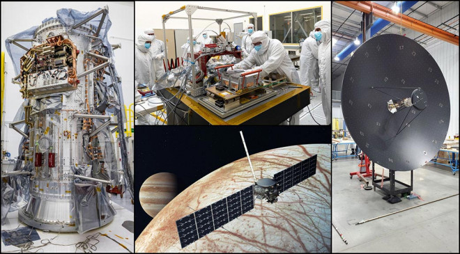 Tàu vũ trụ săn sự sống Europa Clipper - Ảnh: JPL/NASA