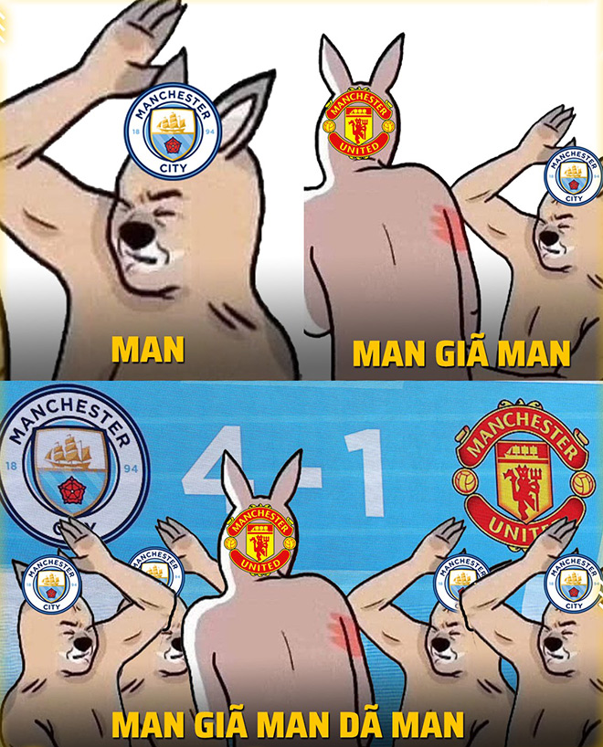 Man City giã Man Utd không thương tiếc.