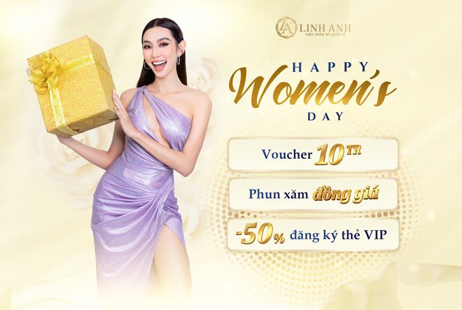 Hàng loạt khuyến mãi hấp dẫn thay cho lời chúc mà Linh Anh gửi đến một nửa yêu thương của thế giới