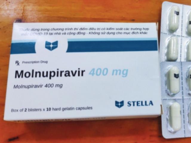 Thuốc&nbsp;Molnupiravir.