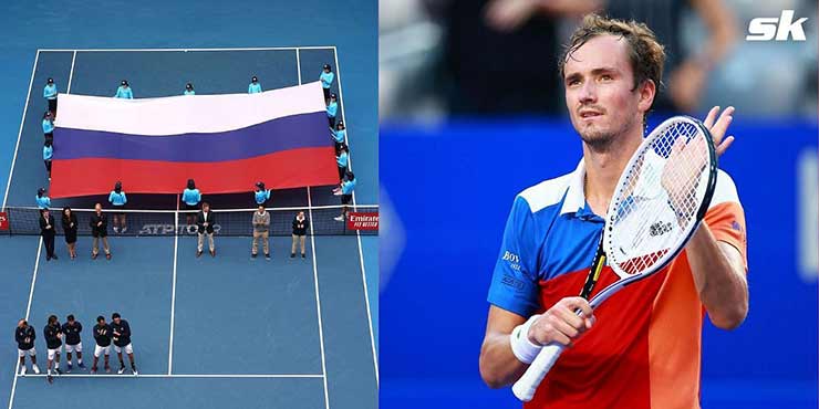 Medvedev và các tay vợt Nga khác vẫn đang được cho dự các giải đấu, nhưng không được đại diện cho Nga