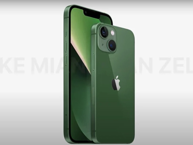 Apple sẽ tung thêm iPhone 13 màu xanh lục.