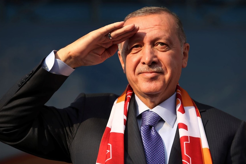 Tổng thống Thổ Nhĩ Kỳ Recep Tayyip Erdogan là nhà lãnh đạo cứng rắn.