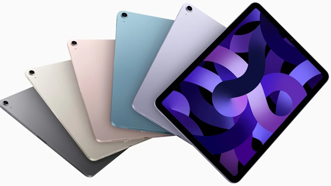 Các tuỳ chọn màu của&nbsp;iPad Air 5.