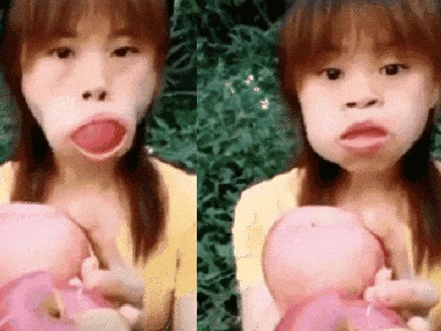 Bạn trẻ - Cuộc sống - Clip ăn táo của cô gái thu về 55 triệu lượt xem, dân mạng đầu hàng vì quá ám ảnh