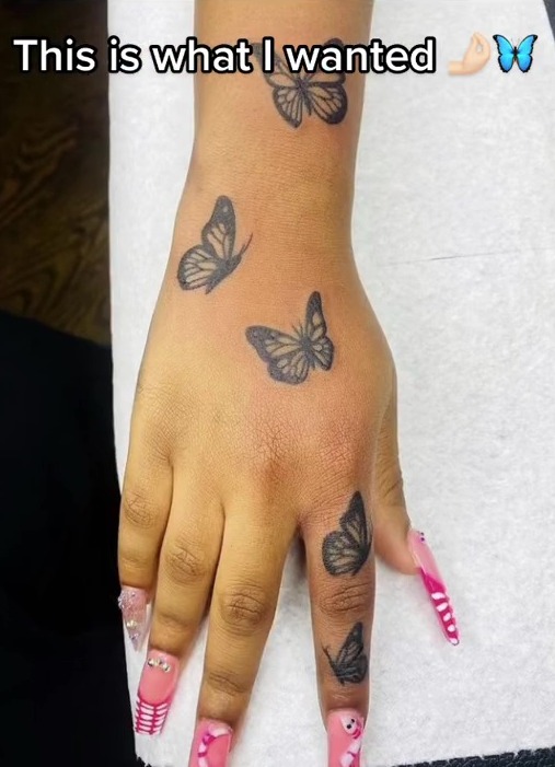 Clip: Cô gái xăm hình bướm trên tay và cái kết không thể tin nổi - 1