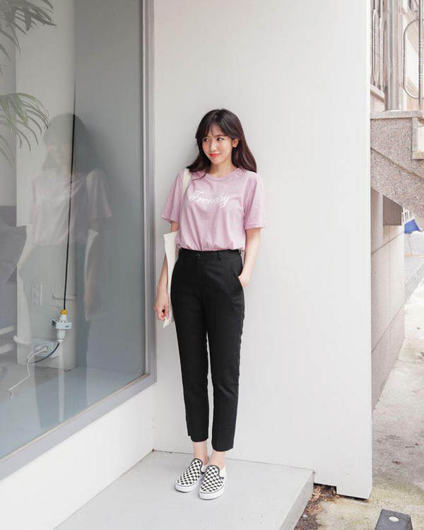 6 ways to wear youthful and luxurious fabric pants for office women - 9