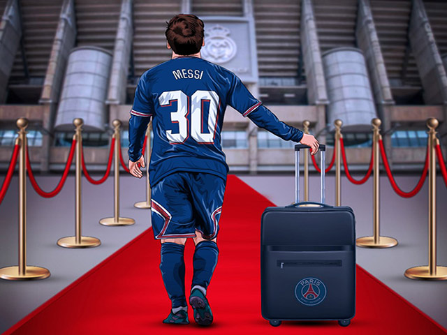 Tranh vui - Ảnh chế: Benzema thăng hoa "tiễn" Messi xách vali rời cúp C1