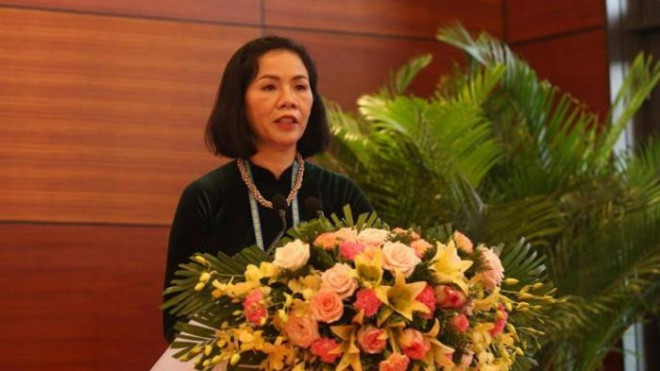 Bà Nguyễn Thị Minh Hương - Phó Chủ tịch Hội Liên hiệp phụ nữ Việt Nam