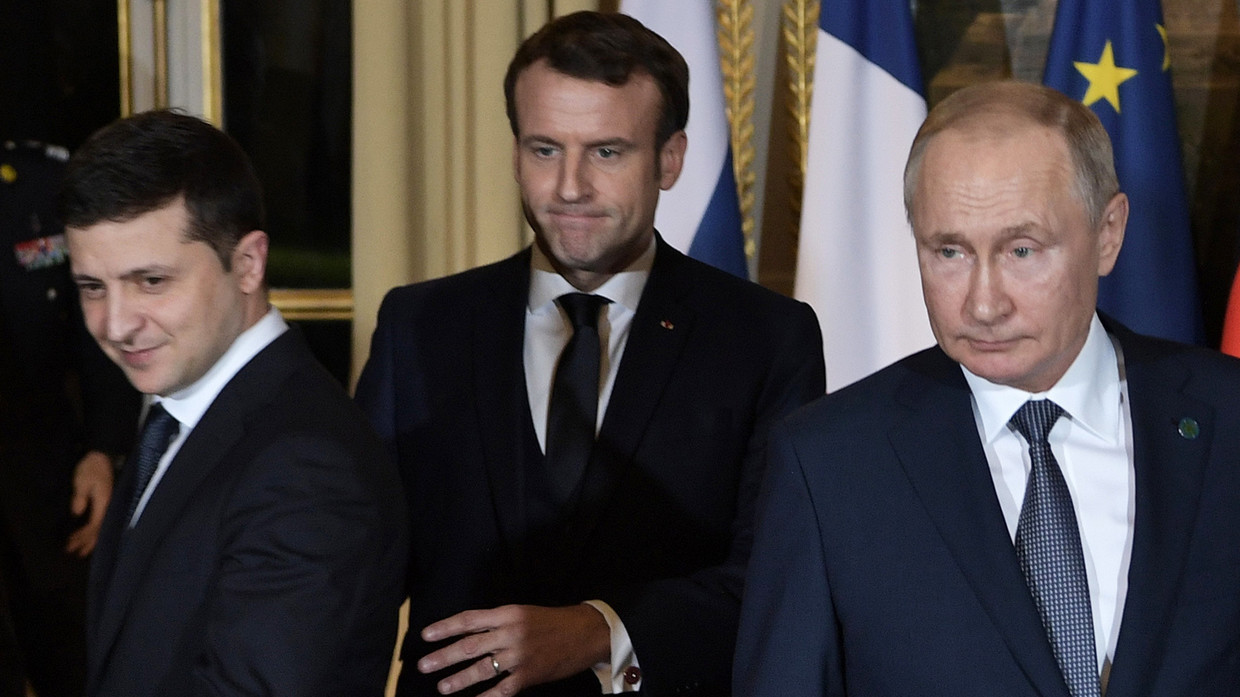Ông Putin từng gặp Tổng thống Ukraine Zelensky trong cuộc họp diễn ra ở Paris năm 2019.
