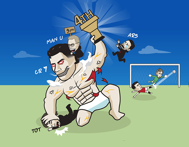 Ronaldo lập cú hattrick lịch sử.