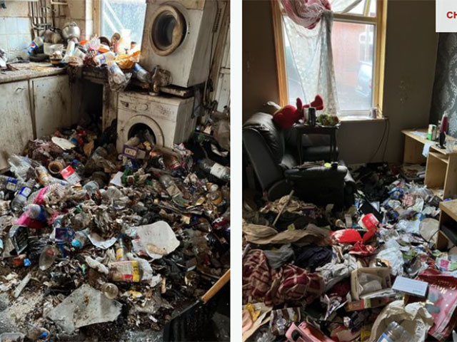 Chủ nhà sốc khi vào trong ngôi nhà cho thuê 18 năm chất đống cao đầy rác