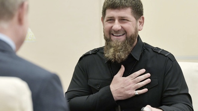 Lãnh đạo Chechnya, Ramzan Kadyrov gặp Tổng thống Nga Vladimir Pụtin năm 2019.
