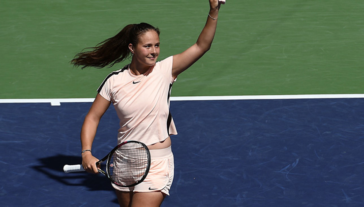 Hạt giống số 23 người Nga&nbsp;Daria Kasatkina cũng không thể giành vé vào vòng 4.