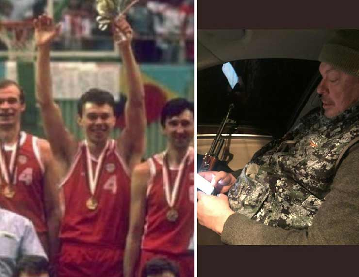 Volkov đoạt HCV Olympic 1988 cùng ĐT bóng rổ Liên Xô, nay cầm súng bảo vệ Tổ quốc ở tuổi 57