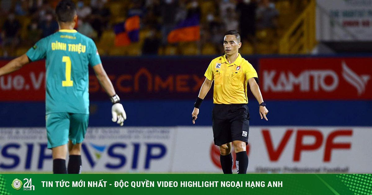“King of black clothes” gives an unfair penalty to Hai Phong, VFF referee boss speaks up