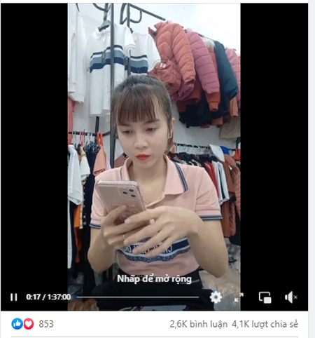 Một buổi livestream tri ân khách hàng của Shop Thanh Tâm luôn nhận được vài ngàn lượt truy cập 