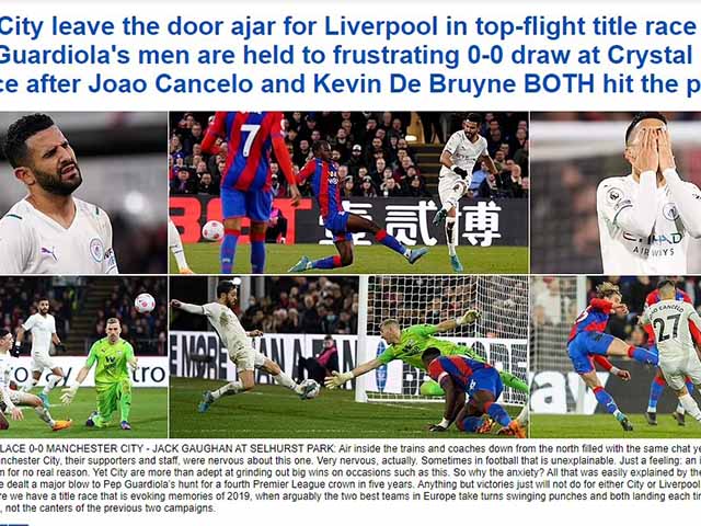 Bóng đá - Man City "tự bắn vào chân": Báo Anh mơ tái hiện cuộc đua hấp dẫn như năm 2019
