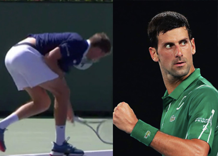 Medvedev madly smashed his racquet, Djokovic "sitting"  1st place in the world - 1
