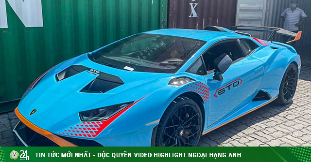 The second Lamborghini Huracan STO supercar photo appeared in Vietnam