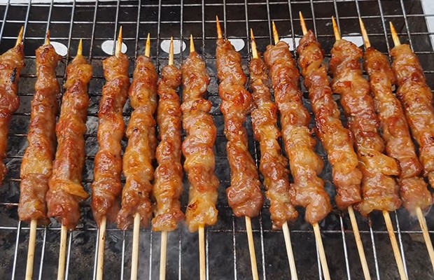 Grilled skewers want to be greasy, not dry, at the end remember to add 1 step - 3