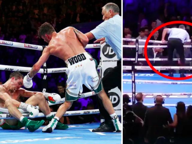 Võ sĩ Boxing bị ngất sau cú knock-out, vẫn bị đấm rơi khỏi sàn đấu