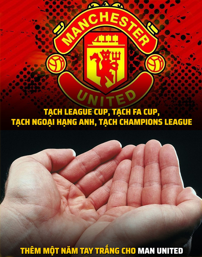 Lại thêm một năm tay trắng nữa cho MU.