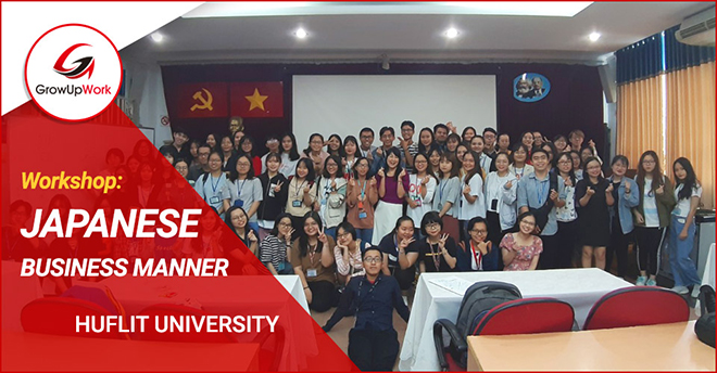 Workshop: Tìm hiểu về văn hóa ứng xử trong doanh nghiệp Nhật Bản tại trường ĐH Huflit