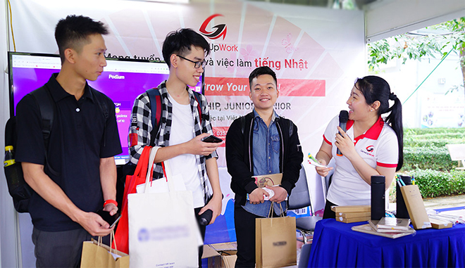 GrowUpWork tại đại học Bách khoa TP. HCM trong chương trình Career Day 2019