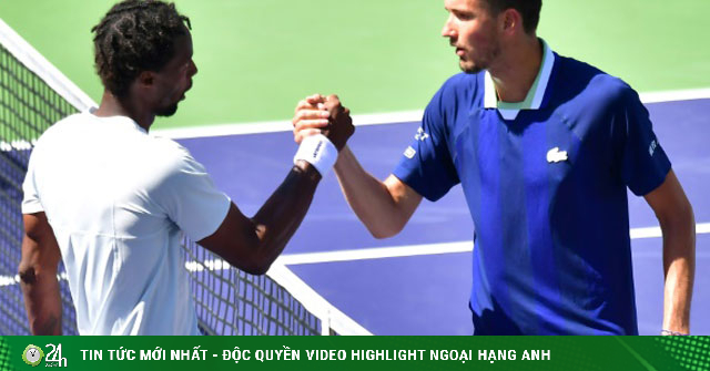 Hot clip Monfils hit the best backhand, defeating Medvedev in Indian Wells